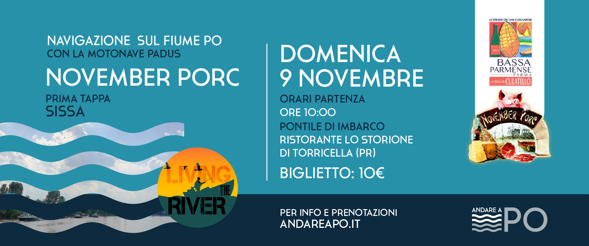 Locandina November Porc - Tappa di Sissa - 9 Novembre 2025